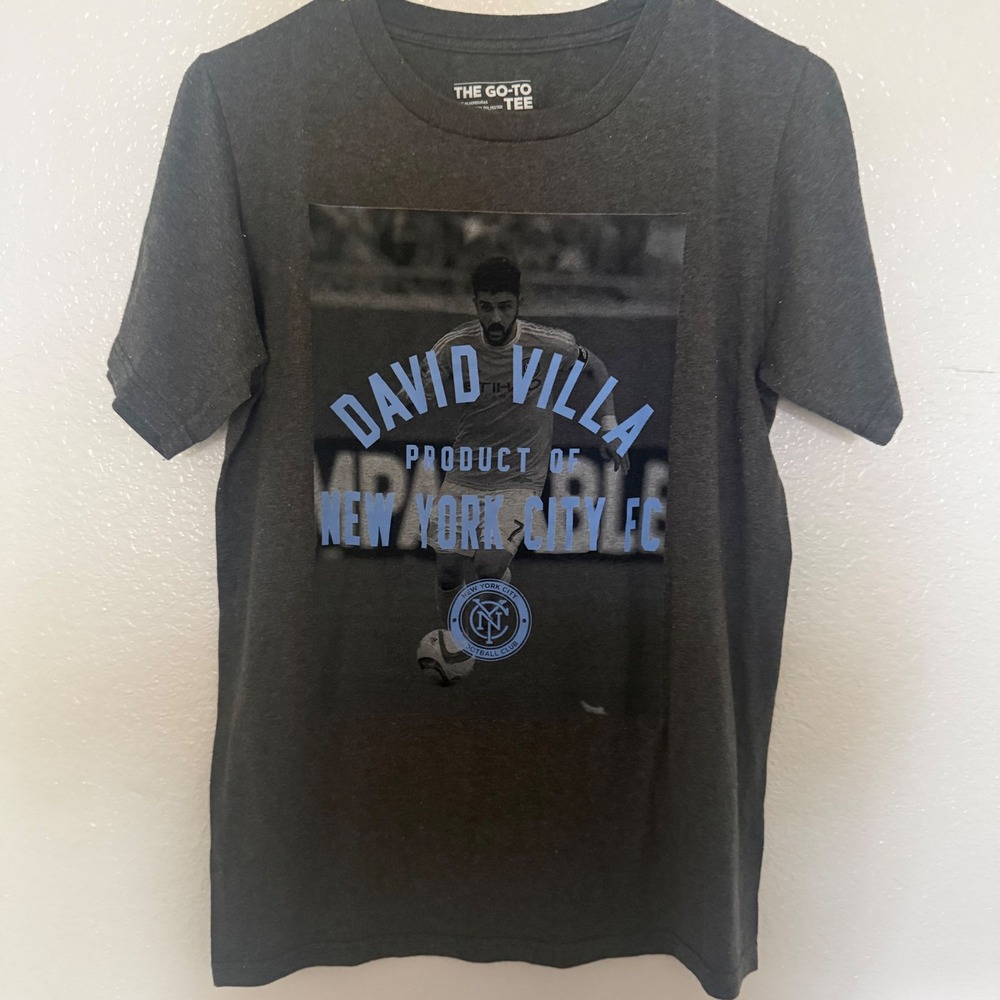 Adidas David Villa New York City FC NYCFC MLS Graphic T-Shirt Men's‎ Size Small